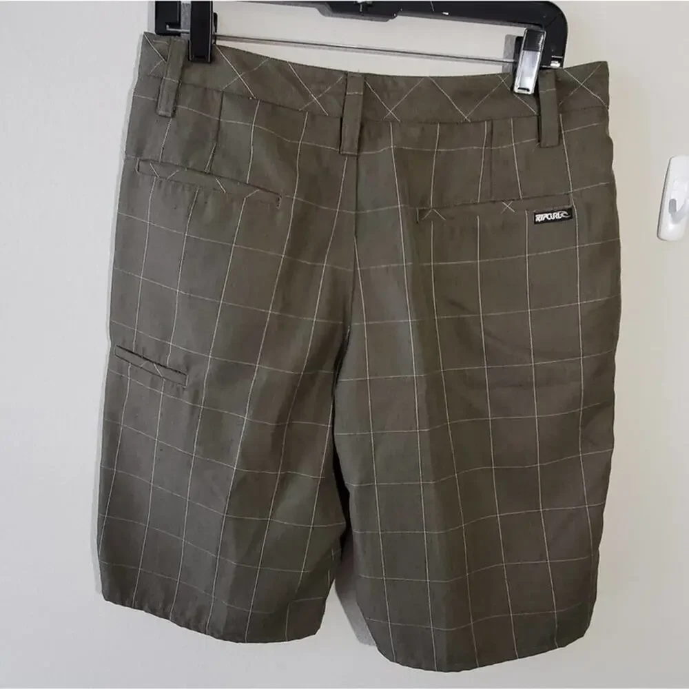 Rip Curl men's plaid active athletic‎ skate surfing board shorts men's size 32